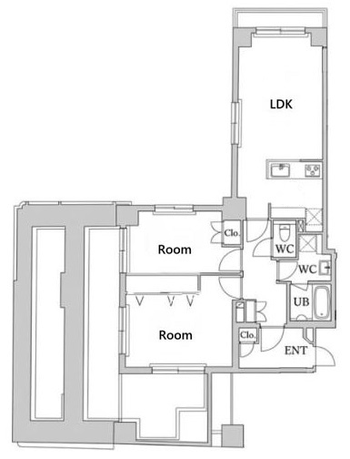 台東区北上野２丁目の賃貸マンションの間取り