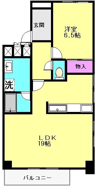 藤井第一ビル 3階 3Aの間取り