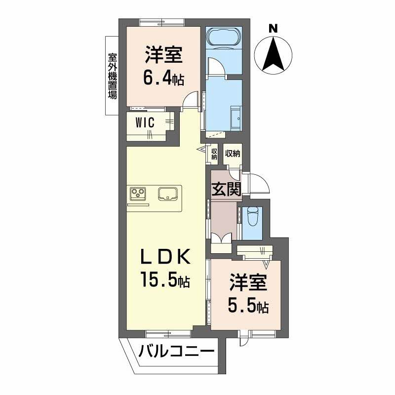 シャーメゾン サン ファルカスの間取り
