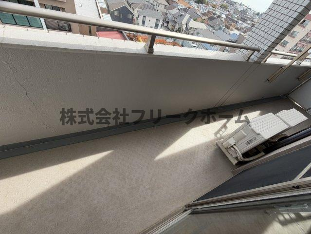 小金井市本町４丁目の賃貸マンションのバルコニー