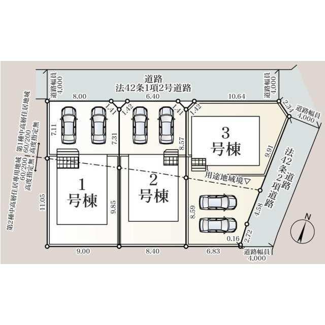佐賀市高木瀬東第17の区画図