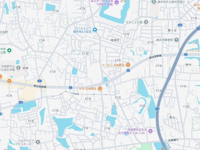 ◆羽曳野市野々上　新築一戸建ての地図