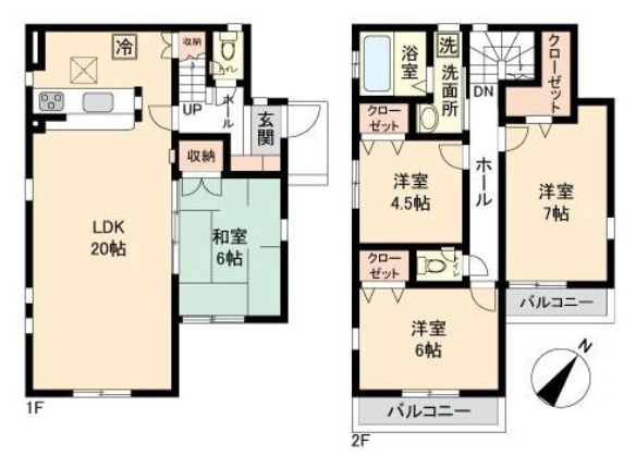 練馬区土支田4丁目　並列2台駐車　2018年×築浅戸建の間取り|4LDK+パントリー+カースペース2台分　敷地面積 116.76ｍ2　建物面積 100.19ｍ2