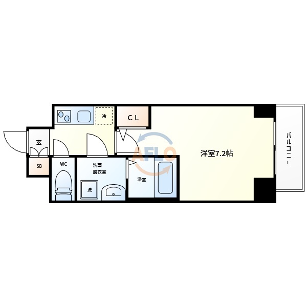 サムティ大阪GRAND EASTⅡの間取り|サムティ大阪GRAND EAST II　間取り