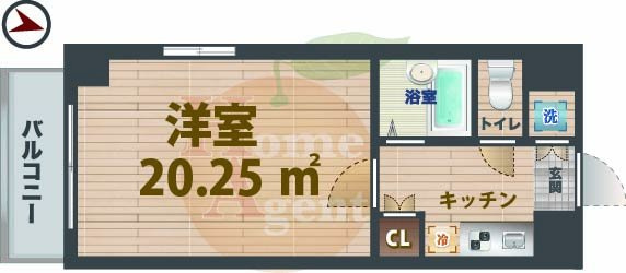 【間取り】 | ルーブル新中野 | 1Kのお部屋です。