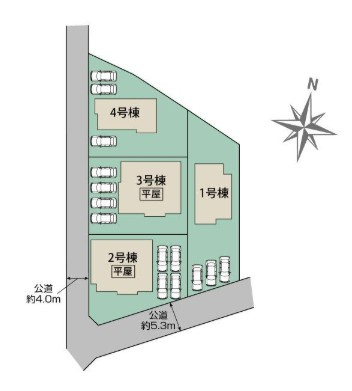 【区画図】 | blooming garden羽生市北2丁目　【平屋】新築住宅
