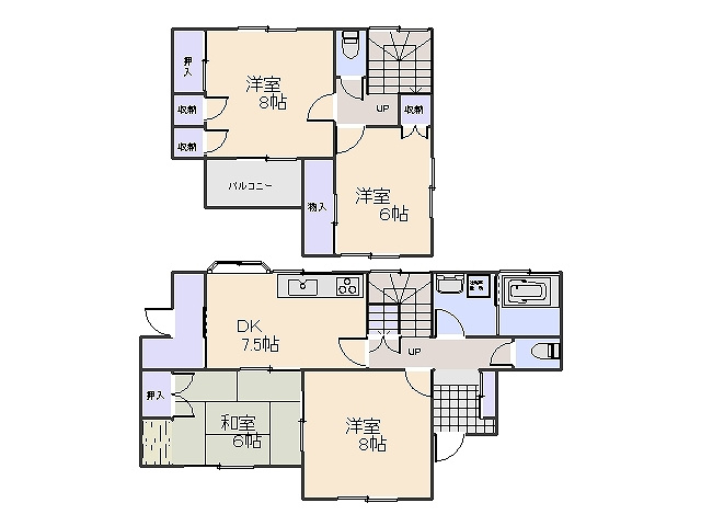 馬堀町3丁目貸家の画像