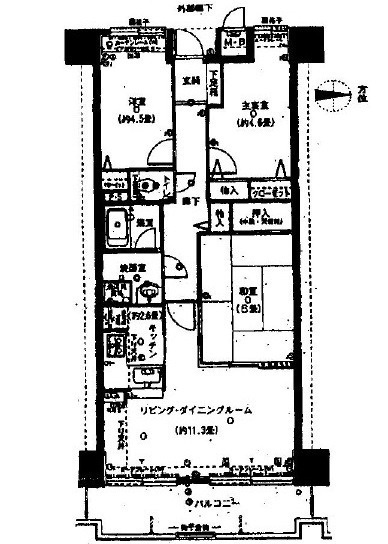 コスモ三滝本町の間取り