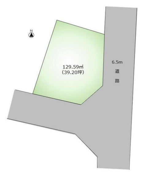姫路市勝原区丁の売地の土地図