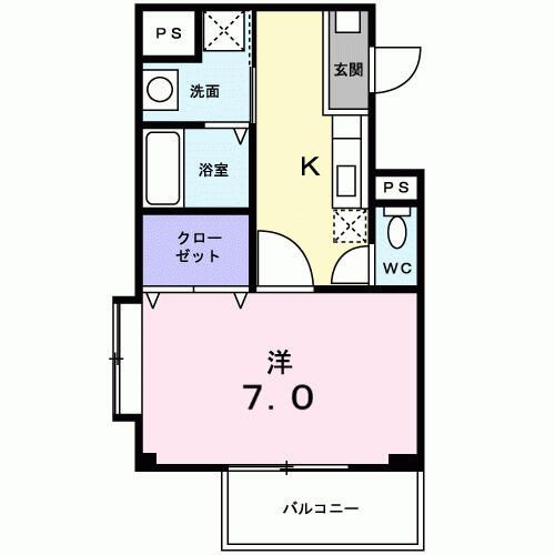 ラフィネ　カヤマ　Ⅰの間取り