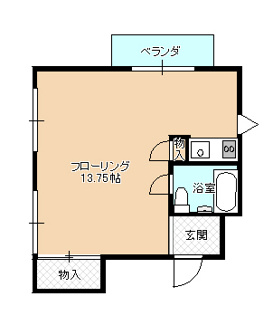 【間取り】 | コーポ上物部