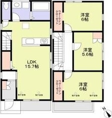 【間取り】 | 天白区焼山二丁目戸建賃貸A棟