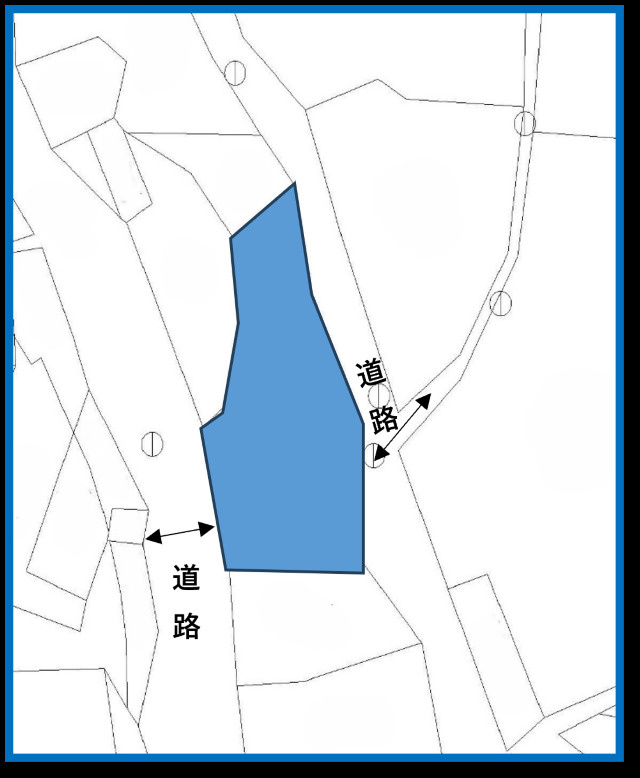 東村村川田土地の区画図