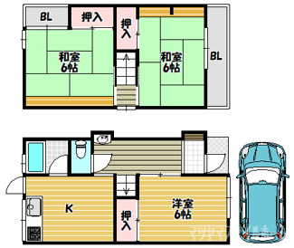 【間取り】 | 三島1丁目戸建賃貸
