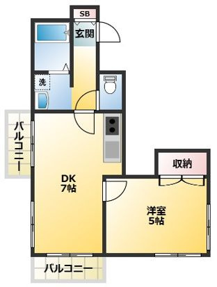 FLAT　TSUGUMIの間取り|間取りです。