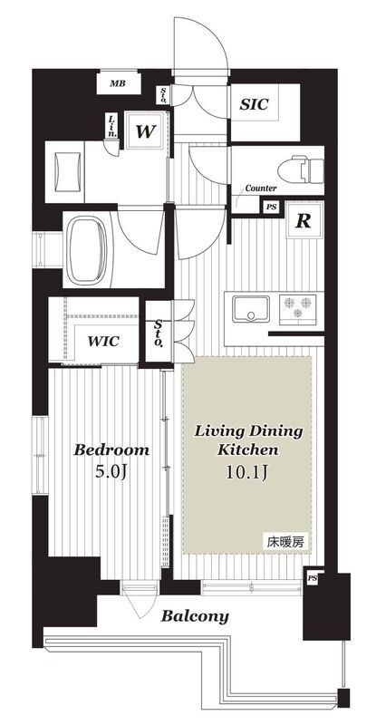 シティインデックス元浅草の間取り|間取りです。