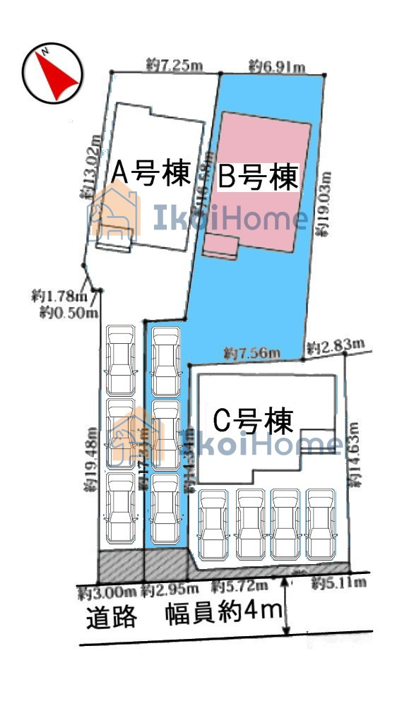 明石市魚住町西岡　全３棟B号棟　新築戸建の前面道路含む現地写真|【ホームページに現地動画掲載中】●年中無休：当日予約可●海が直ぐ近くの3区画分譲！