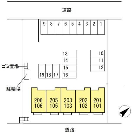 セジュール　ルピナスの区画図