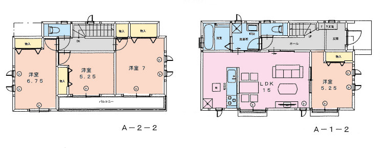 町田市金井ヶ丘2丁目売地の参考プラン|A号棟　建物参考価格1,500万円
