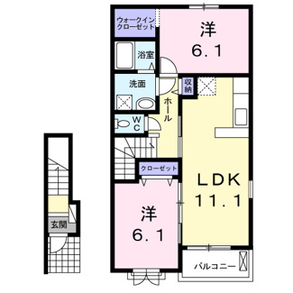 【間取り】 | ＥＸＣＥＬ　ＣＯＵＲＴⅡ | 間取りです。