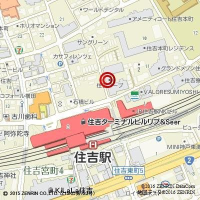 神戸市東灘区住吉本町１丁目のマンションの地図