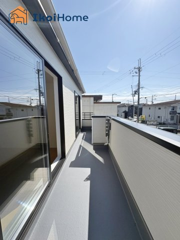 明石市魚住町西岡　全３棟C号棟　新築戸建のバルコニー|【ホームページに現地動画掲載中】●年中無休：当日予約可●バルコニーには屋根はございません！