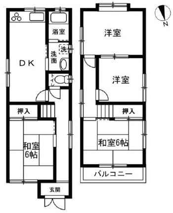 塩屋台３丁目　中古戸建の間取り
