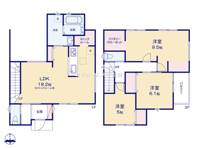 【間取り】 | 名古屋市中川区中郷５丁目114『仲介料無料』新築戸建て | 2号棟