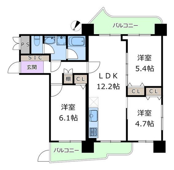 【間取り】 | 北緑丘第三住宅12号棟 | エイブルにて取扱い可能な住宅ローンは、全部で10種類以上！お客様にピッタリの住宅ローンを当社のFPよりご案内させて頂きます。住宅ローンのご相談だけでも、お気軽にご相談下さいませ。