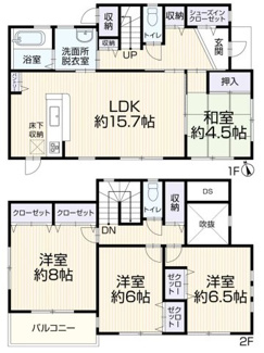 【間取り】 | 大津市仰木の里7丁目1-48　中古戸建