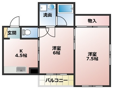 コーポラスサタの間取り