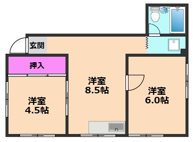 北園マンションの間取り