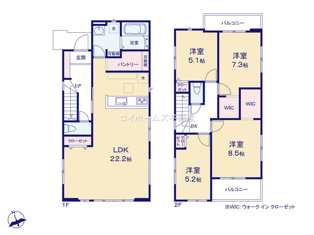 【間取り】 | 春日井市高森台３丁目9-2『仲介料無料』新築戸建て | 2号棟