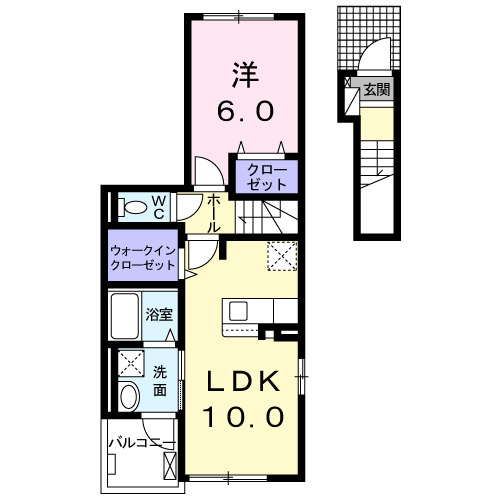 ファースト　クローバーの間取り