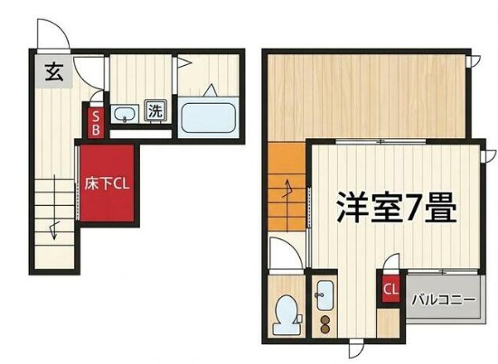 CB北柏アルバ【仲介手数料：50％OFF】対象物件！の間取り