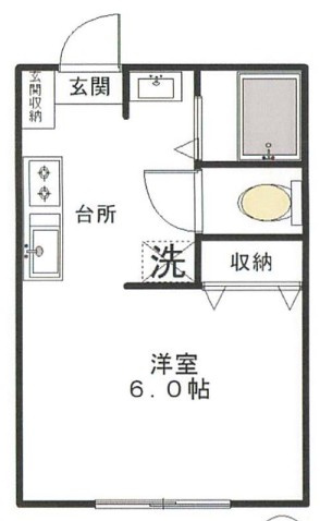 国分寺市高木町２丁目のアパートの間取り