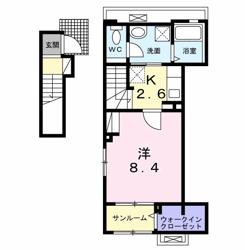 レジデンスまひるの間取り