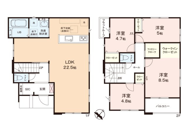 入間郡三芳町大字藤久保の新築一戸建の間取り|鶴瀬駅徒歩15分！
心地よい温度環境で快適な生活を送ることができるZEH水準適合住宅 全5棟。
小学校や生活施設が徒歩5分圏内にあり、生活利便性◎！
資料請求やご見学などお気軽にお問い合わせください。