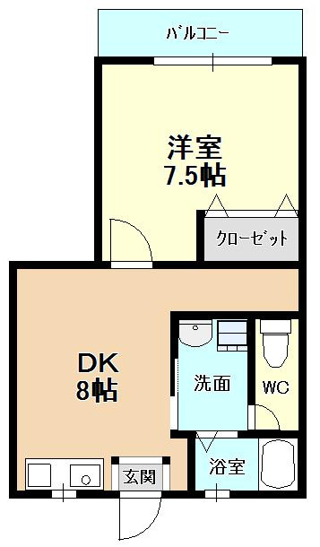ディーズコート１１の間取り