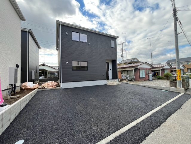 【Cradle garden】栃木市箱森町　第6の前面道路含む現地写真|〇1号棟〇
建築中の工程を確認できるのがは今ならではのメリットです。
周辺環境を含め、今からチェックがおすすめです。
先ずはお気軽にお問合せください！
※2026年9月撮影