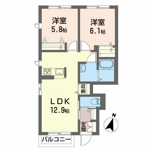 エクセレントⅢの間取り