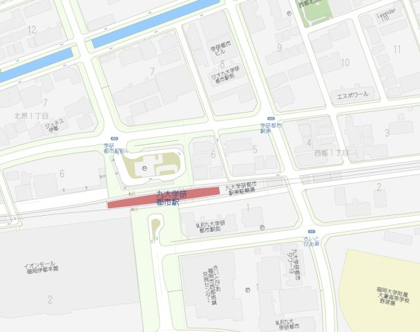 ラクール伊都、202の地図