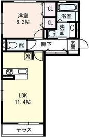 リベルタ唐崎の間取り