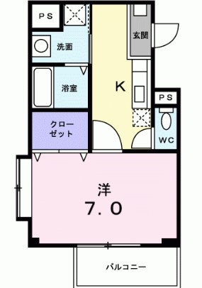 ラフィネ　カヤマ　Ⅰの間取り