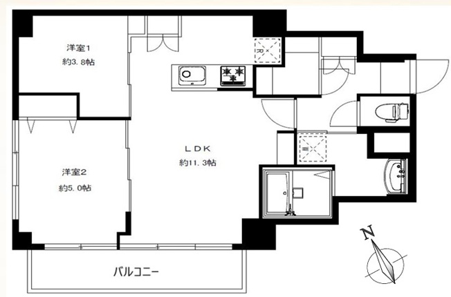 【間取り】 | 新中野マンション