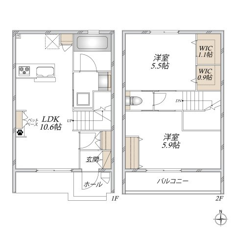 桜山６丁目メゾンの間取り