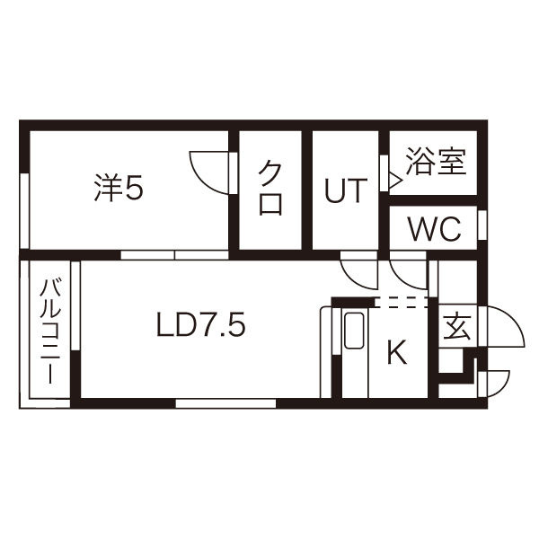 セリーヌＡの間取り