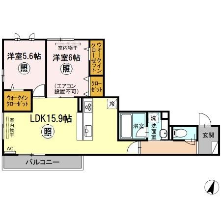Ｎメゾン・ルナの間取り