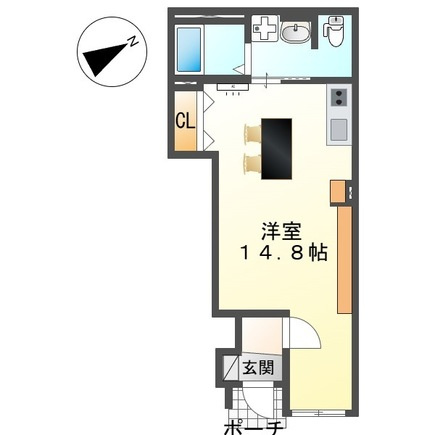 仮）スイートモダン三宅の間取り|間取図