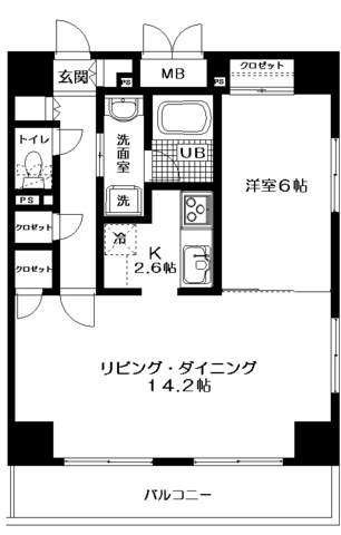 レクレドール豊洲 の間取り|間取りです。
